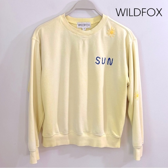Wildfox Cody Sunshine Embroidered Sweatshirt - Picture 1 of 14